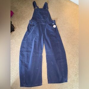 We The Free Blue Denim Jumpsuit